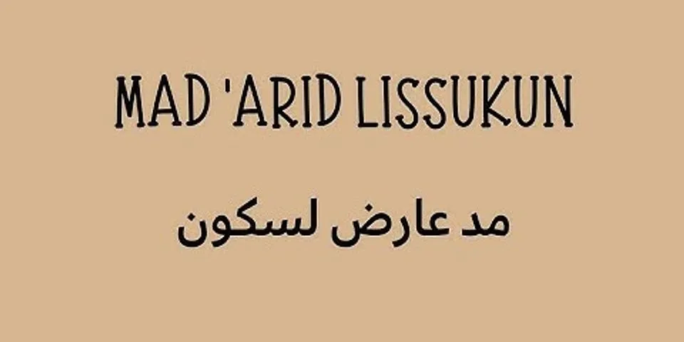 Detail Contoh Mad Arid Lissukun Beserta Surat Dan Ayatnya Nomer 26