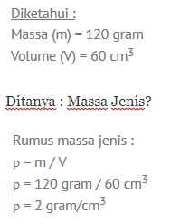 Detail Contoh Massa Jenis Nomer 8