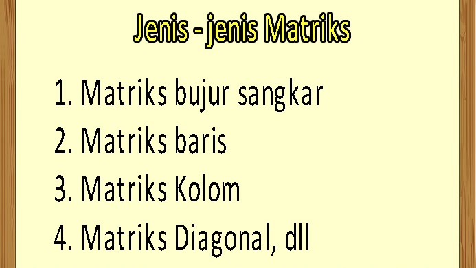 Detail Contoh Matriks Persegi Nomer 31