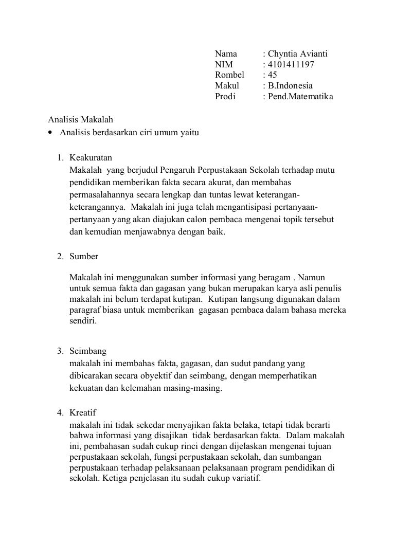 Detail Contoh Membuat Analisis Nomer 9