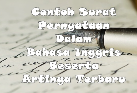 Detail Contoh Membuat Surat Dalam Bahasa Inggris Nomer 34