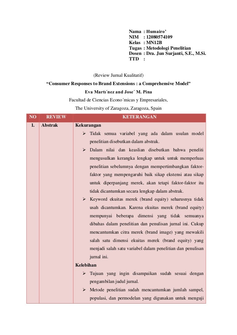 Detail Contoh Menganalisis Jurnal Nomer 36