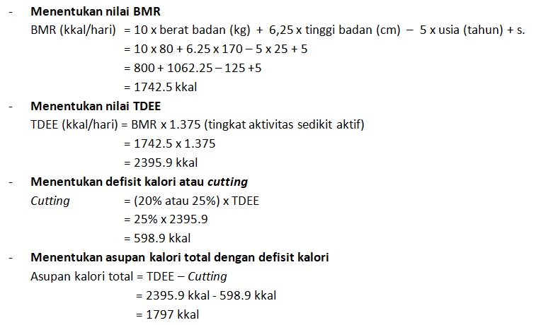 Detail Contoh Menghitung Bmr Nomer 4