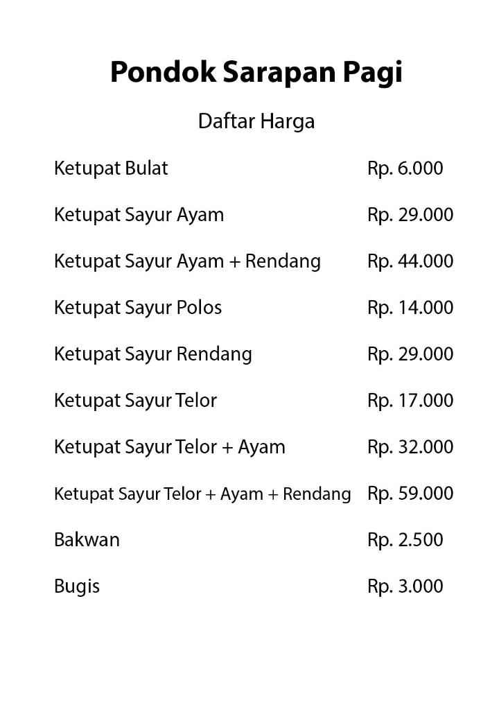 Detail Contoh Menu Sarapan Pagi Nomer 6