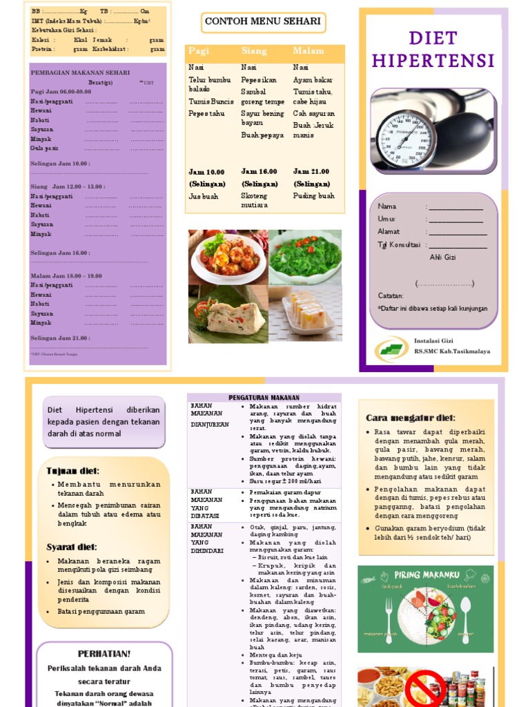 Detail Contoh Menu Sehari Untuk Penderita Hipertensi Nomer 5