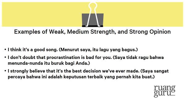 Detail Contoh Menyampaikan Pendapat Dalam Bahasa Inggris Nomer 7