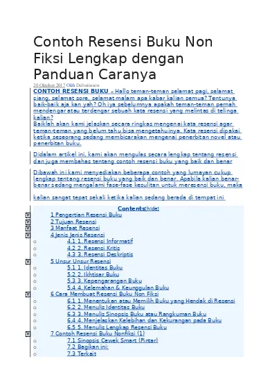 Detail Contoh Merangkum Buku Fiksi Nomer 43