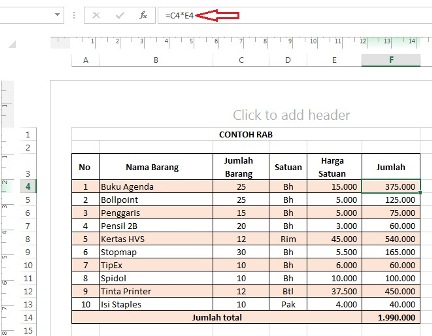 Detail Contoh Microsoft Excel Nomer 14