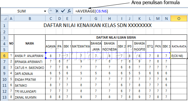 Detail Contoh Microsoft Excel Nomer 5