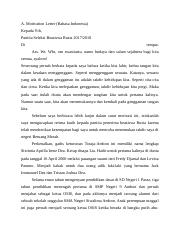 Download Contoh Motivation Letter Bahasa Indonesia Nomer 20