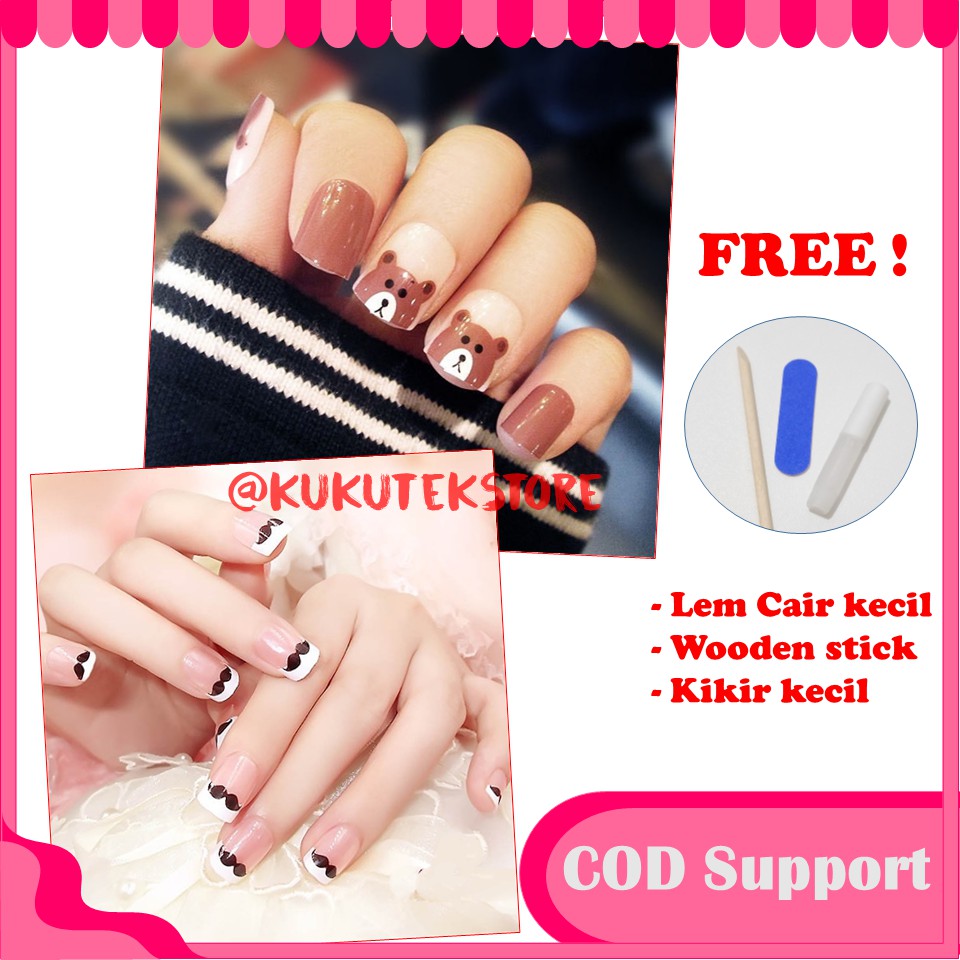 Detail Contoh Nail Art Untuk Kuku Pendek Nomer 15