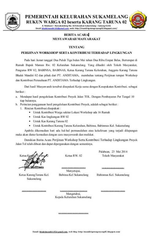 Detail Contoh Notulen Rapat Karang Taruna Nomer 16