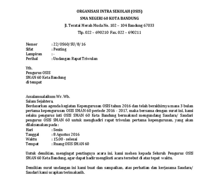 Detail Contoh Notulen Rapat Osis Nomer 46