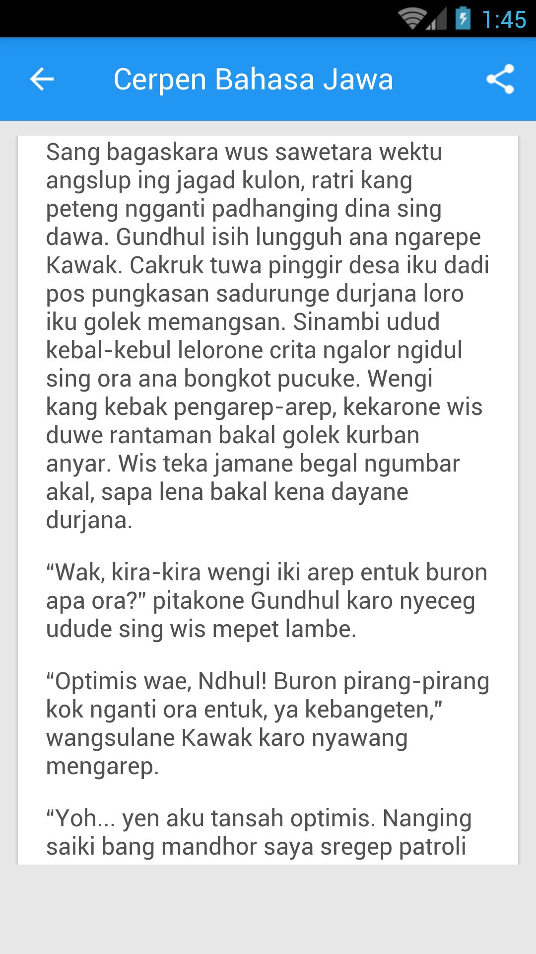 Detail Contoh Novel Bahasa Jawa Nomer 13