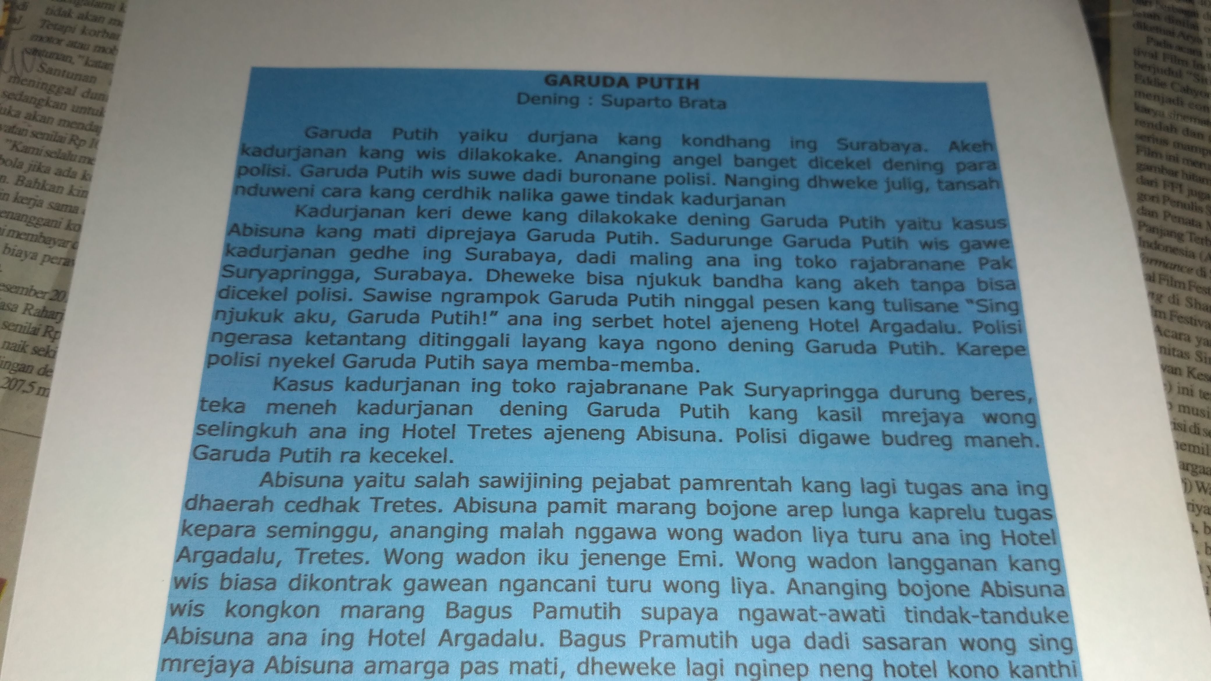 Detail Contoh Novel Bahasa Jawa Nomer 14
