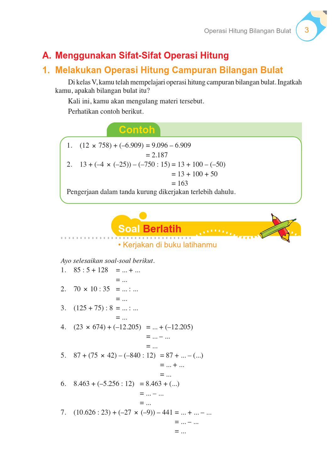 Detail Contoh Operasi Hitung Bilangan Bulat Nomer 28