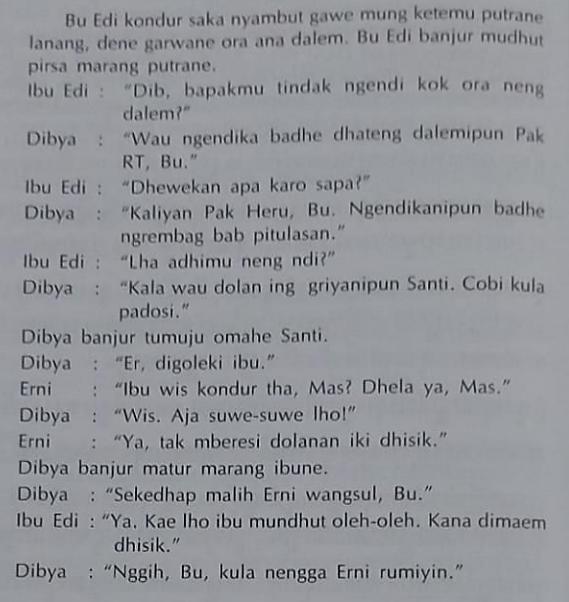 Detail Contoh Pacelathon Bahasa Jawa 3 Orang Nomer 12