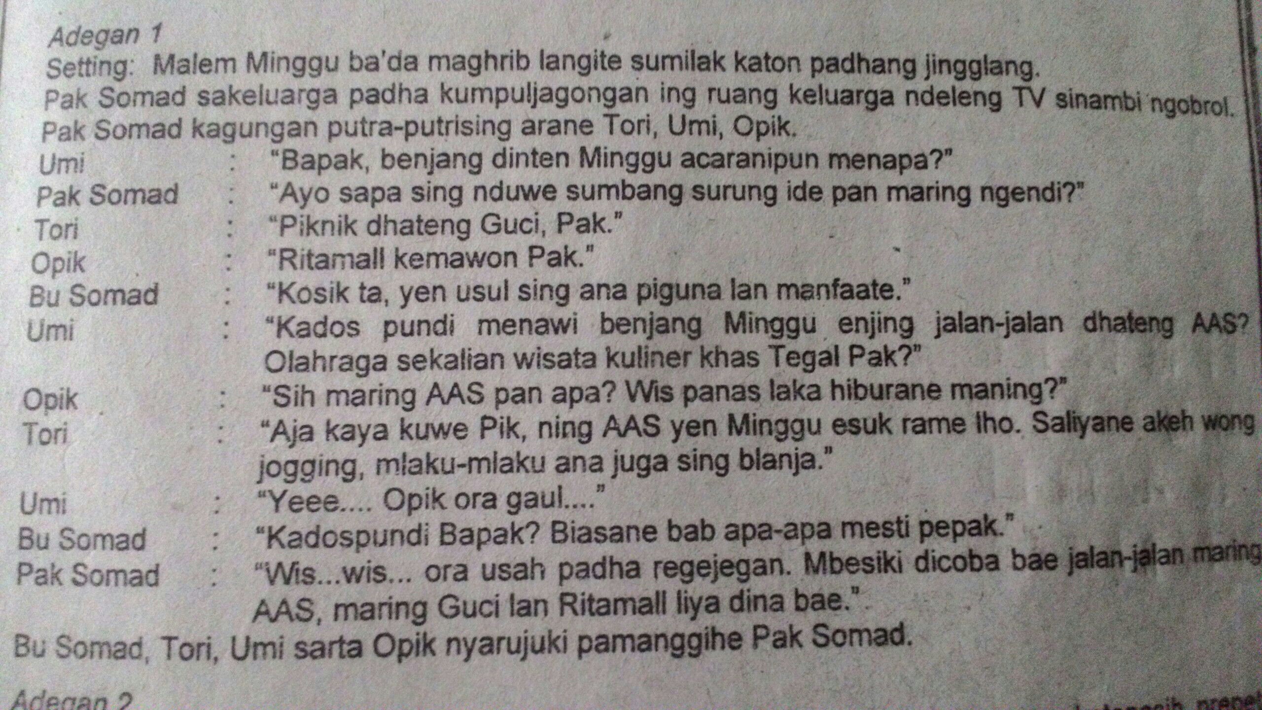 Detail Contoh Pacelathon Bahasa Jawa 3 Orang Nomer 24