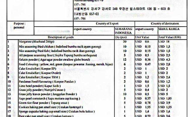 Detail Contoh Packing List Pengiriman Barang Nomer 21