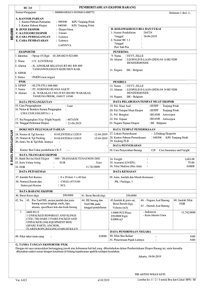 Detail Contoh Packing List Pengiriman Barang Nomer 38