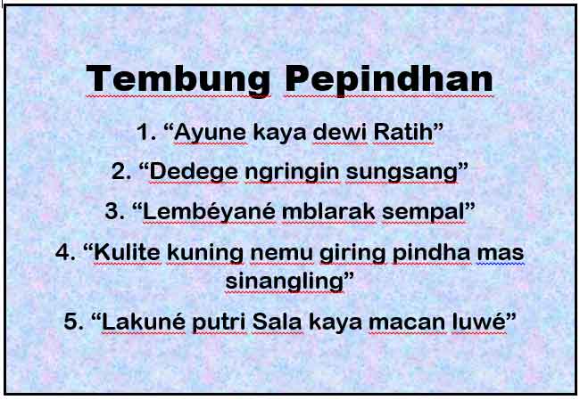 Detail Contoh Panyandra Bahasa Jawa Nomer 2