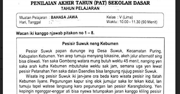 Detail Contoh Panyandra Bahasa Jawa Nomer 12