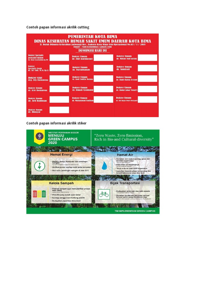 Detail Contoh Papan Informasi Nomer 31