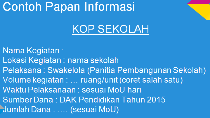 Detail Contoh Papan Informasi Nomer 36