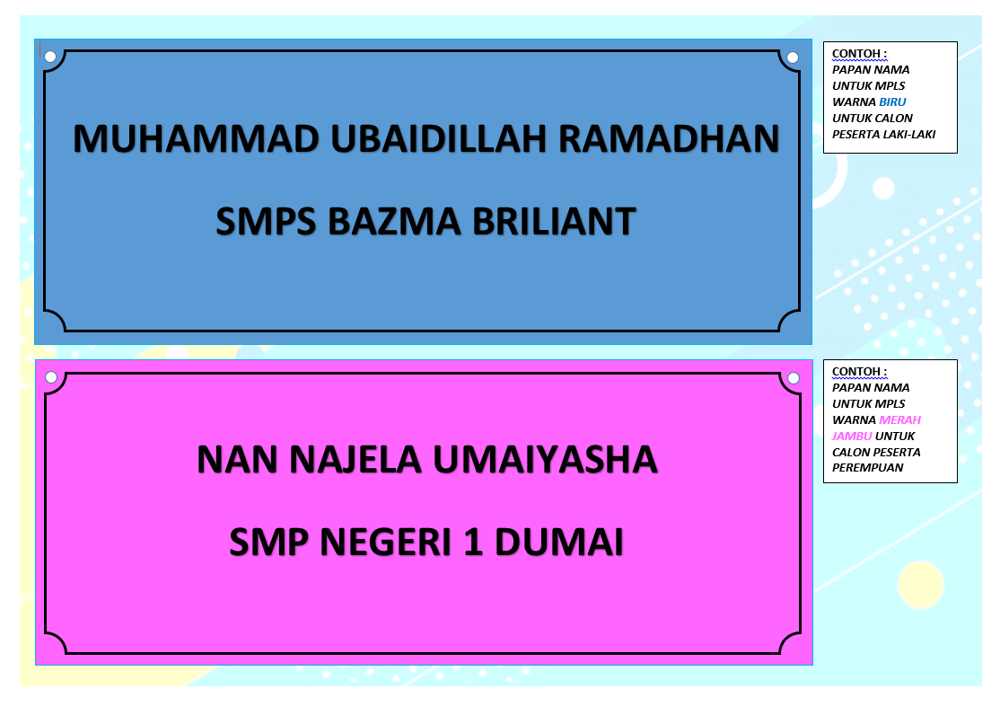 Detail Contoh Papan Nama Nomer 16