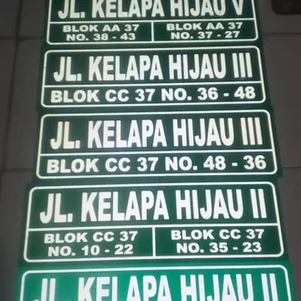 Detail Contoh Papan Nama Blok Perumahan Nomer 38