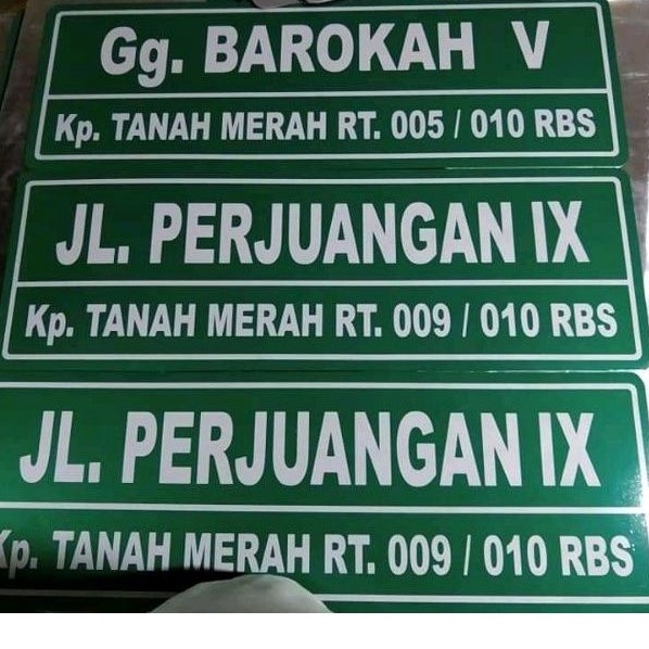 Contoh Papan Nama Gang - KibrisPDR