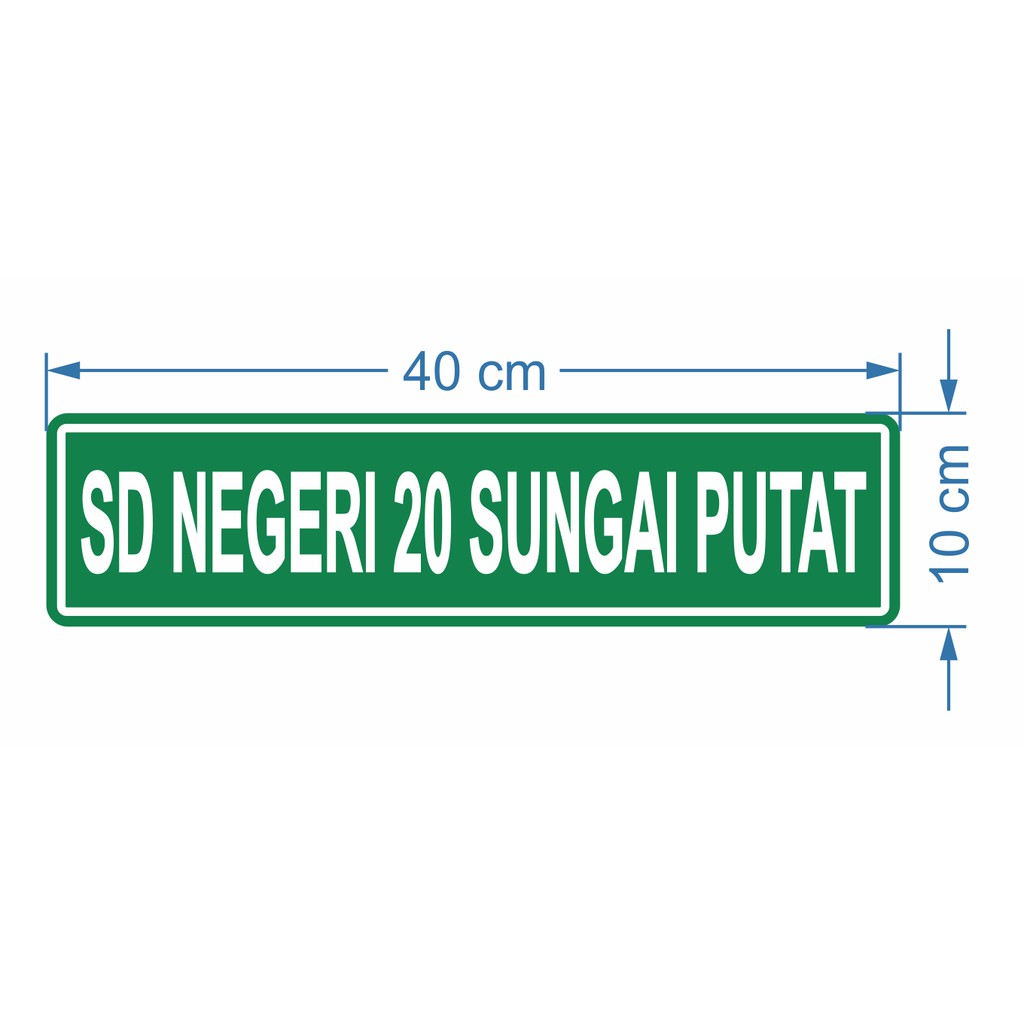 Detail Contoh Papan Nama Gang Nomer 14