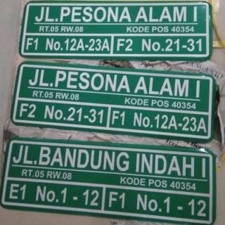 Detail Contoh Papan Nama Gang Nomer 22