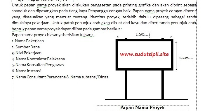 Detail Contoh Papan Nama Proyek Nomer 30