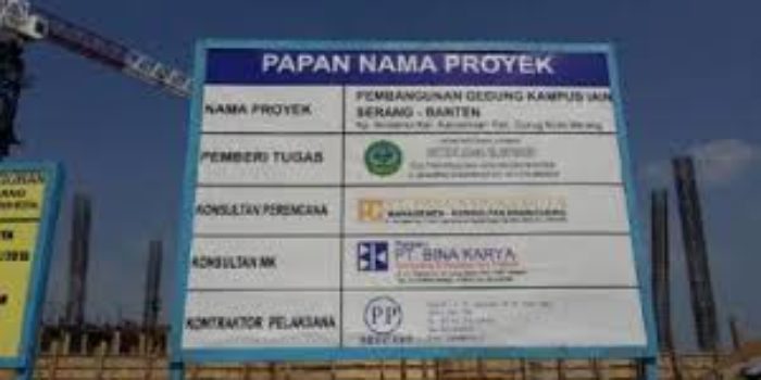 Detail Contoh Papan Nama Proyek Nomer 43