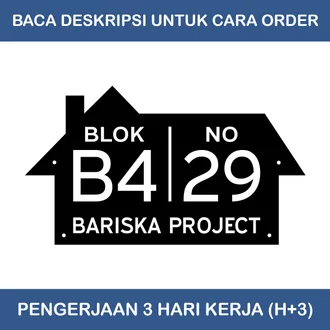 Detail Contoh Papan Nomor Rumah Nomer 14