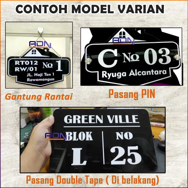 Detail Contoh Papan Nomor Rumah Nomer 32