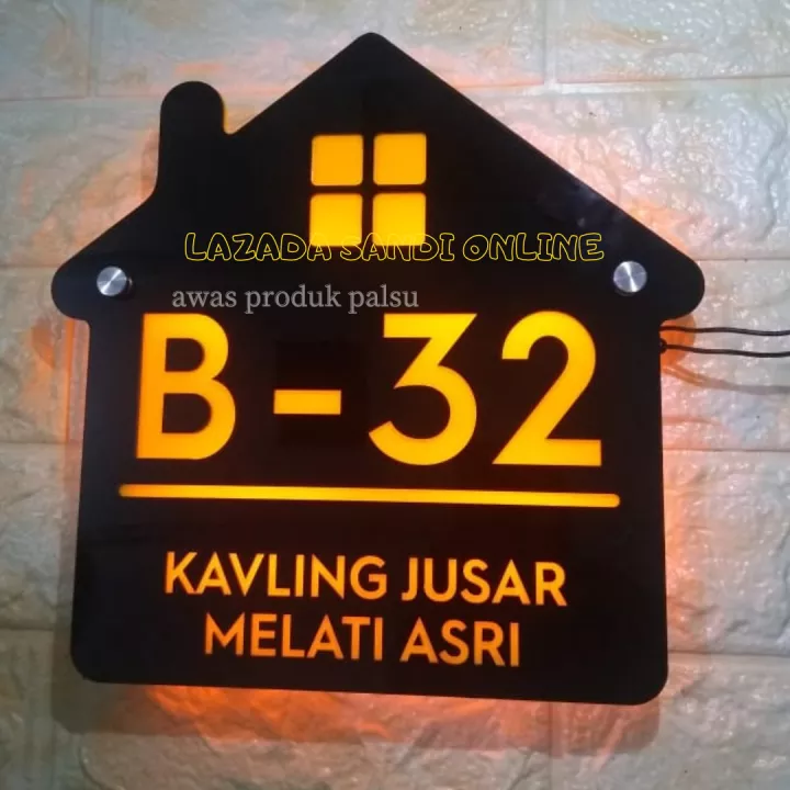 Detail Contoh Papan Nomor Rumah Nomer 5