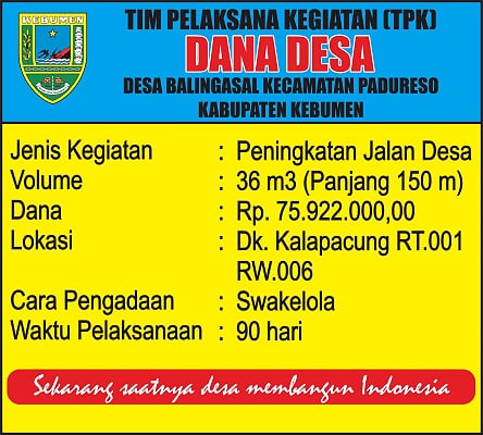 Detail Contoh Papan Proyek Dana Desa Nomer 10