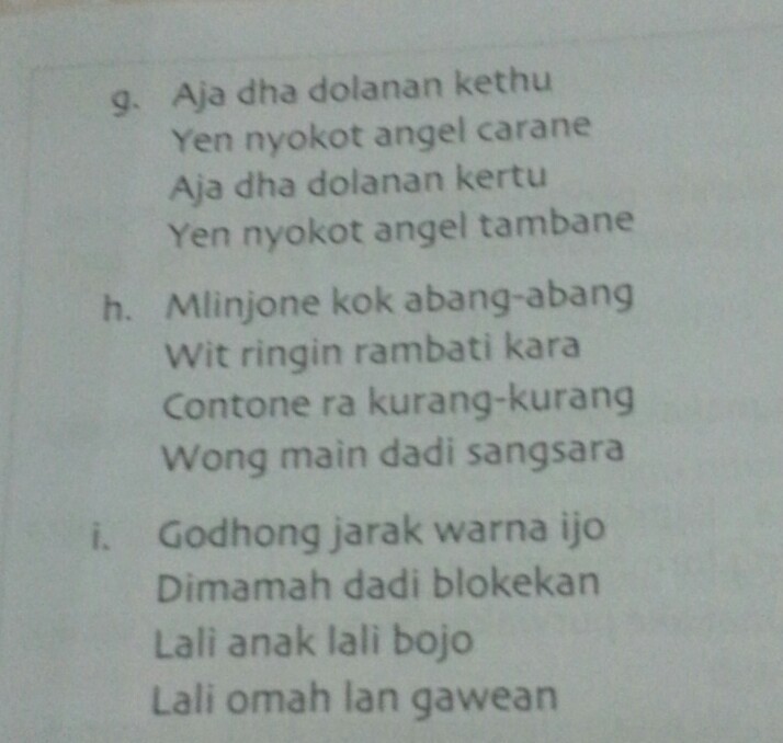 Detail Contoh Parikan Bahasa Jawa Nomer 27