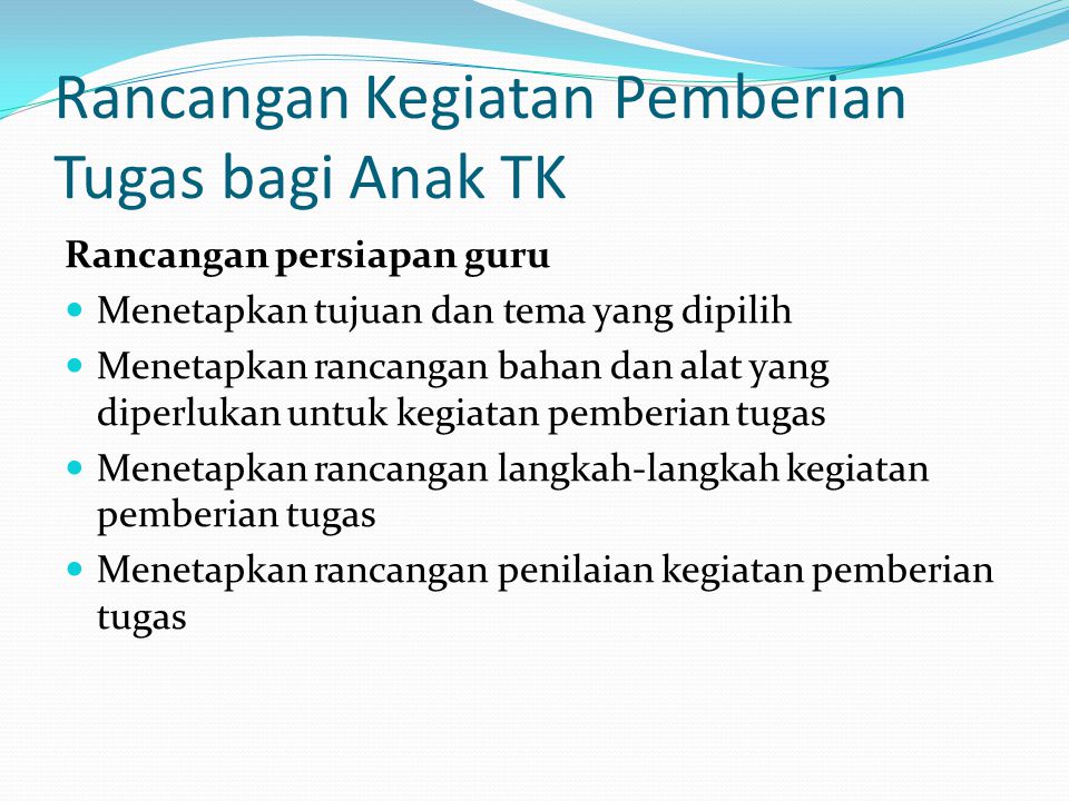 Detail Contoh Pemberian Tugas Untuk Anak Tk Nomer 4