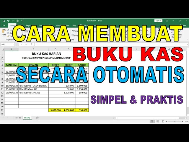 Detail Contoh Pembukuan Kas Nomer 49