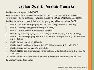 Detail Contoh Pencatatan Akuntansi Nomer 29