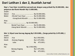 Detail Contoh Pencatatan Akuntansi Nomer 5