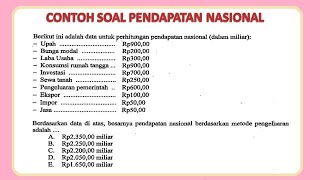 Detail Contoh Pendapatan Nasional Nomer 24
