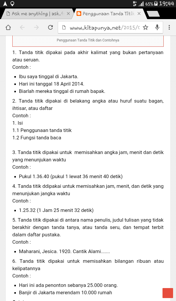 Detail Contoh Penggunaan Tanda Titik Nomer 5