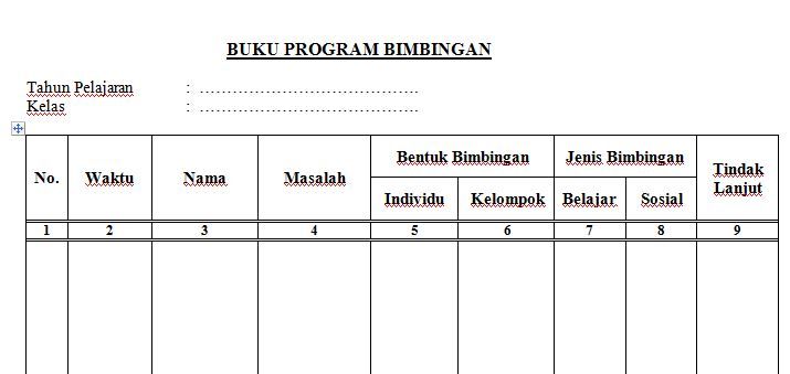 Detail Contoh Pengisian Buku Bimbingan Konseling Sd Nomer 9