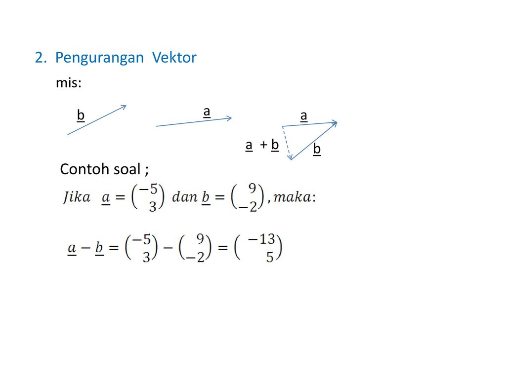 Detail Contoh Penjumlahan Vektor Nomer 14