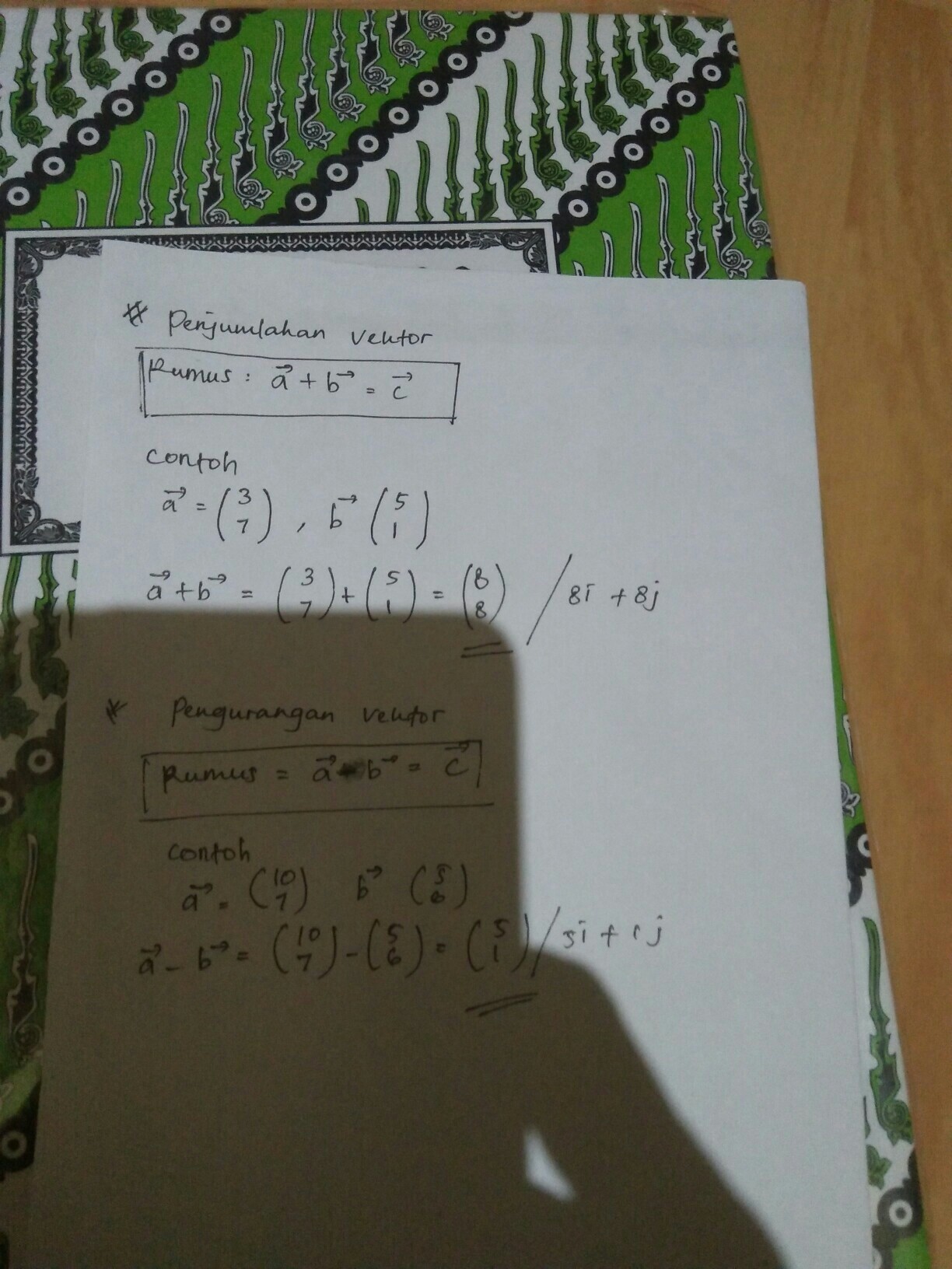 Detail Contoh Penjumlahan Vektor Nomer 17