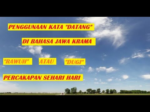 Detail Contoh Percakapan Bahasa Jawa Nomer 18